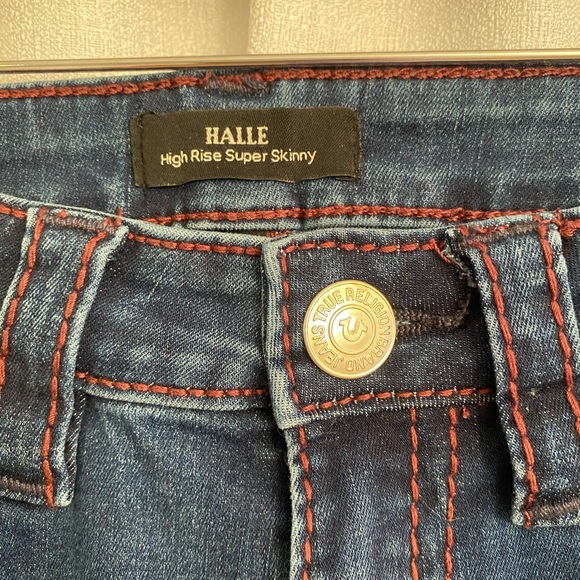 True religion, Halle high-rise super skinny jeans size 26 - Picture 2 of 5